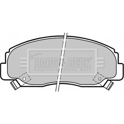 Sada brzdových platničiek kotúčovej brzdy BORG & BECK BBP1341