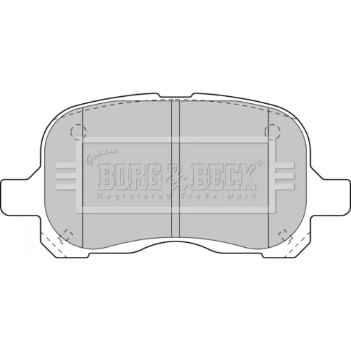 Sada brzdových platničiek kotúčovej brzdy BORG & BECK BBP1771 - obr. 1