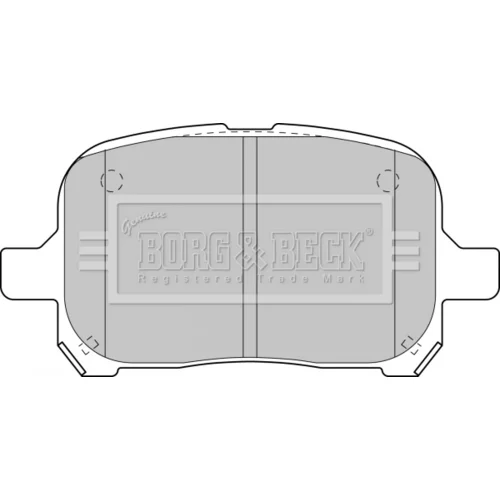 Sada brzdových platničiek kotúčovej brzdy BORG & BECK BBP1810