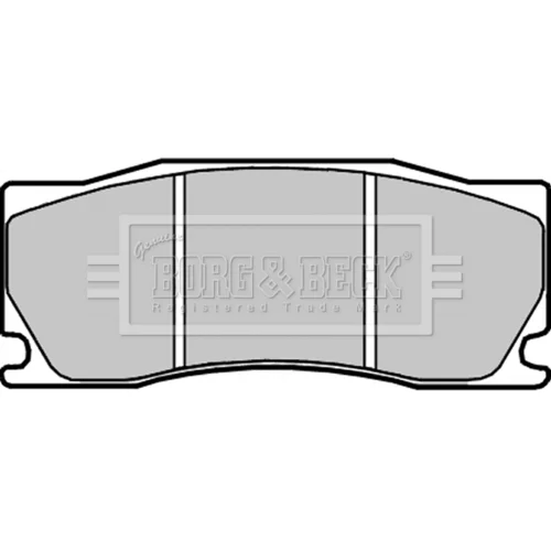 Sada brzdových platničiek kotúčovej brzdy BORG & BECK BBP2296 - obr. 1