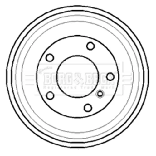 Brzdový bubon BORG & BECK BBR7069