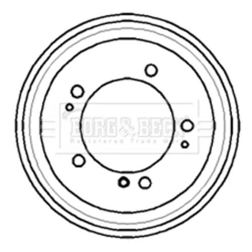 Brzdový bubon BORG & BECK BBR7170