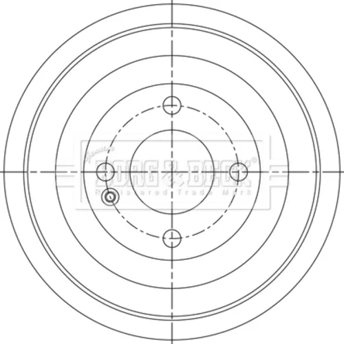 Brzdový bubon BORG & BECK BBR7285 - obr. 1