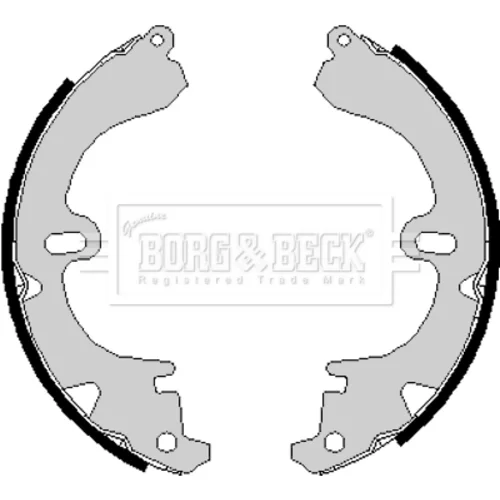 Sada brzdových čeľustí BORG & BECK BBS6151 - obr. 1