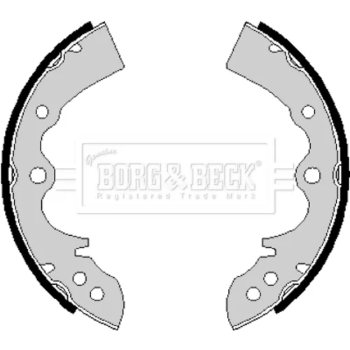 Sada brzdových čeľustí BORG & BECK BBS6161