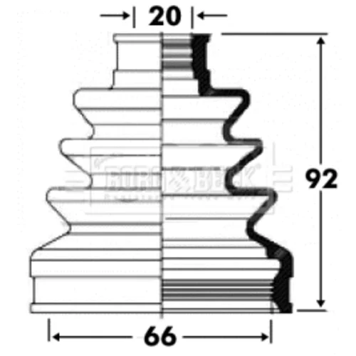 Manžeta hnacieho hriadeľa - opravná sada BORG & BECK BCB2819