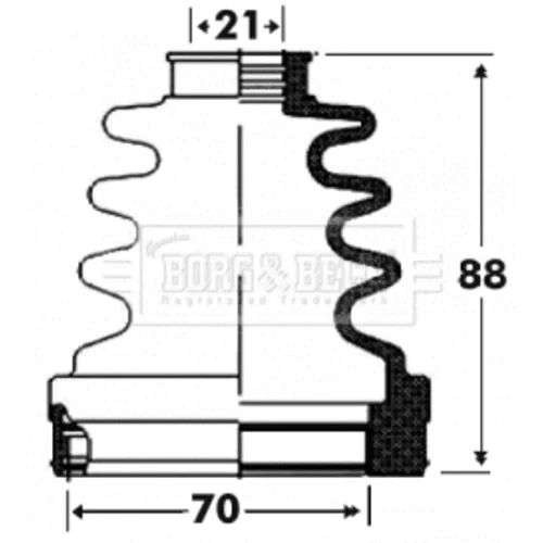 Manžeta hnacieho hriadeľa - opravná sada BORG & BECK BCB2918
