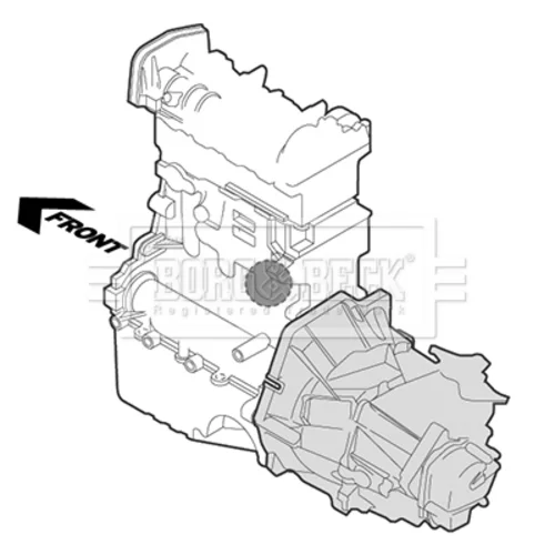 Uloženie motora BORG & BECK BEM3125 - obr. 1