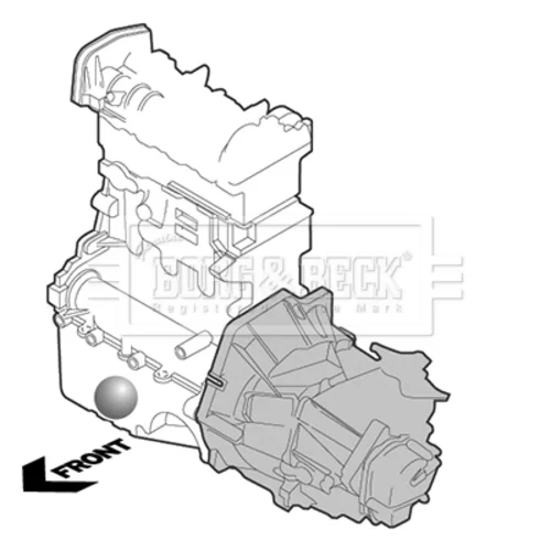 Uloženie motora BORG & BECK BEM4112