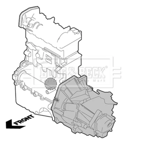 Uloženie motora BORG & BECK BEM4404