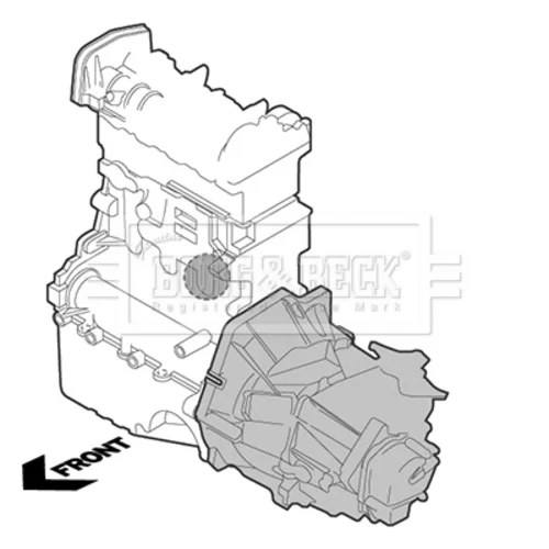 Uloženie motora BORG & BECK BEM4426 - obr. 1