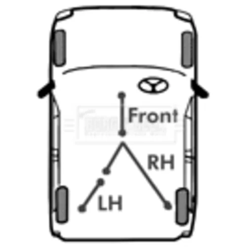 Ťažné lanko parkovacej brzdy BORG & BECK BKB1921 - obr. 1