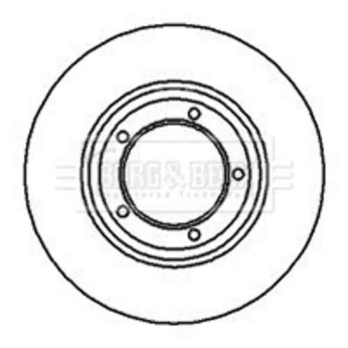 Brzdový kotúč BORG & BECK BBD4032 - obr. 1