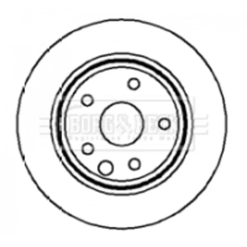 Brzdový kotúč BORG & BECK BBD4189 - obr. 1