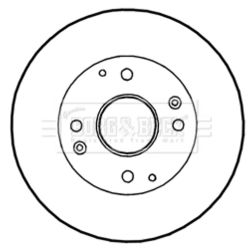Brzdový kotúč BORG & BECK BBD4350