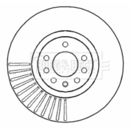 Brzdový kotúč BORG & BECK BBD4631