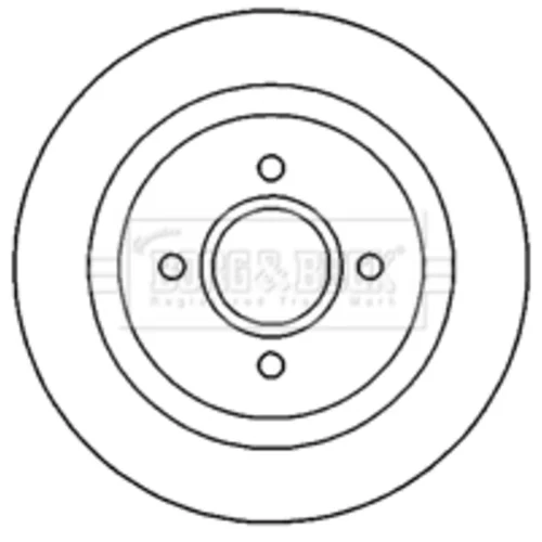 Brzdový kotúč BORG & BECK BBD4662