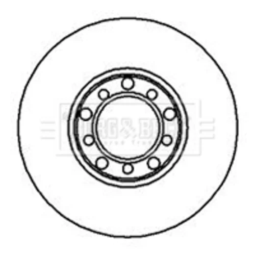 Brzdový kotúč BORG & BECK BBD4829