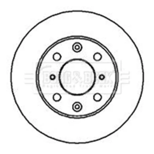 Brzdový kotúč BORG & BECK BBD4848