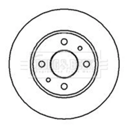 Brzdový kotúč BORG & BECK BBD4875