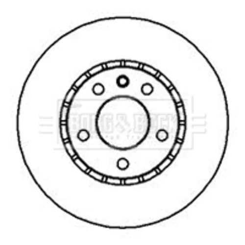 Brzdový kotúč BORG & BECK BBD4908
