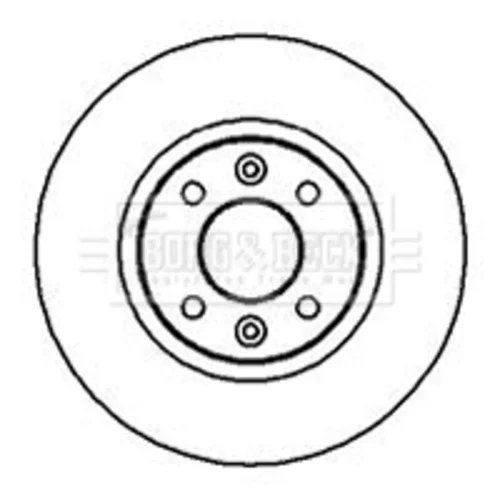 Brzdový kotúč BORG & BECK BBD4912