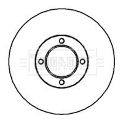 Brzdový kotúč BORG & BECK BBD4939