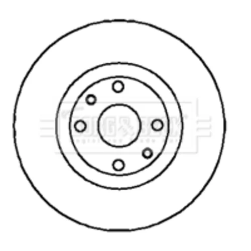 Brzdový kotúč BORG & BECK BBD5017