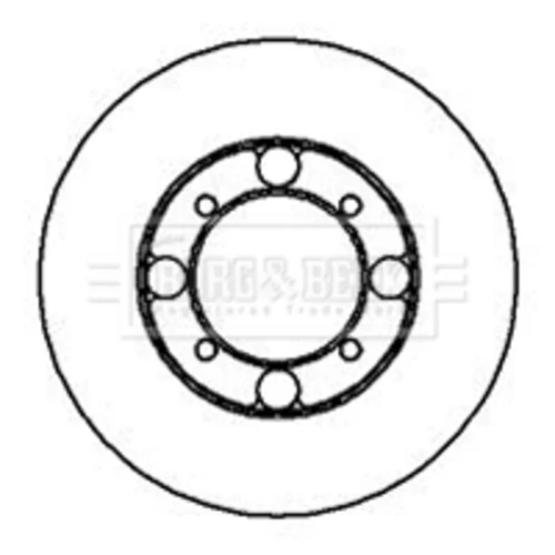 Brzdový kotúč BORG & BECK BBD5113