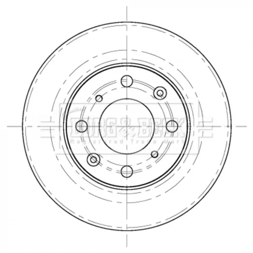 Brzdový kotúč BORG & BECK BBD5415