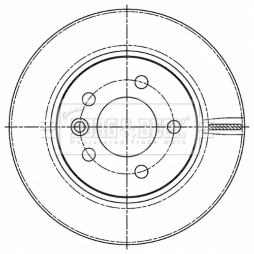 Brzdový kotúč BORG & BECK BBD5509