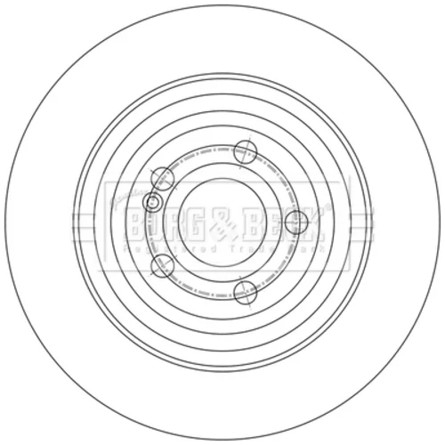 Brzdový kotúč BORG & BECK BBD5622 - obr. 1