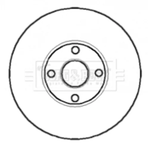 Brzdový kotúč BORG & BECK BBD5859S