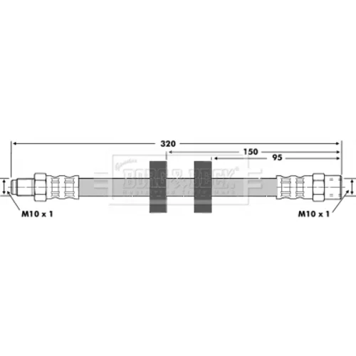 Brzdová hadica BORG & BECK BBH6416