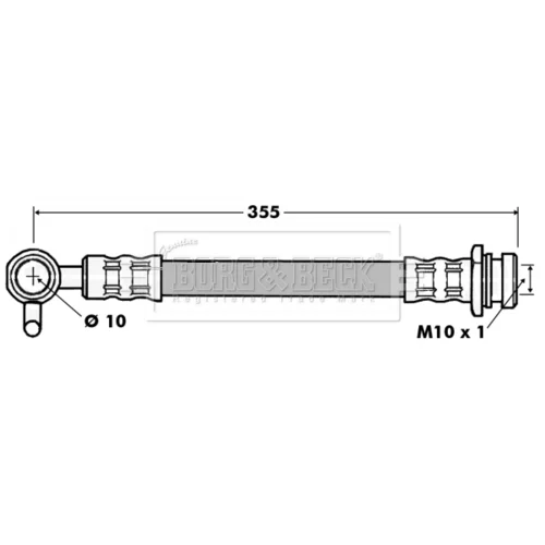 Brzdová hadica BORG & BECK BBH7085 - obr. 1