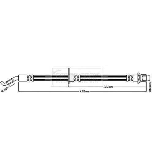 Brzdová hadica BORG & BECK BBH8044