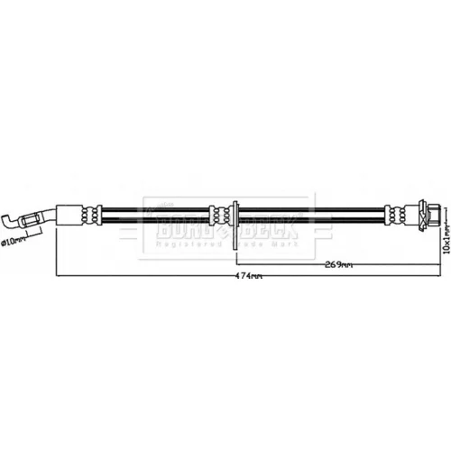 Brzdová hadica BORG & BECK BBH8227