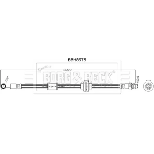 Brzdová hadica BORG & BECK BBH8975