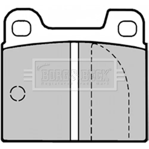 Sada brzdových platničiek kotúčovej brzdy BORG & BECK BBP1003