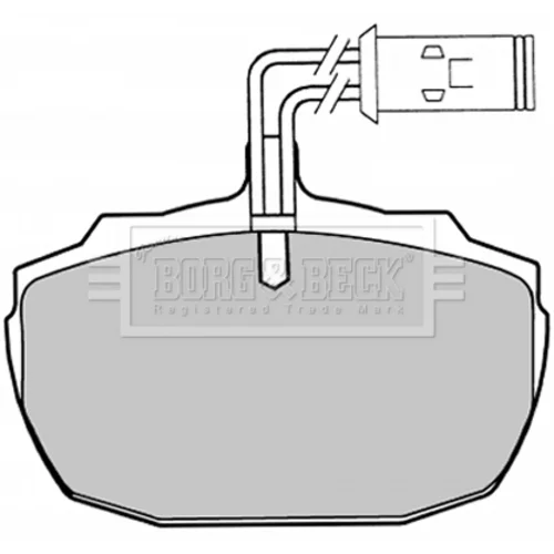 Sada brzdových platničiek kotúčovej brzdy BORG & BECK BBP1031