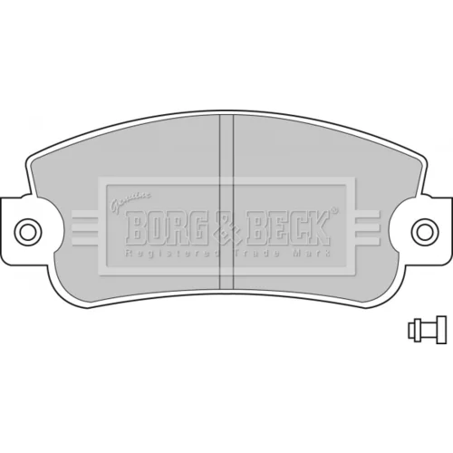 Sada brzdových platničiek kotúčovej brzdy BORG & BECK BBP1094
