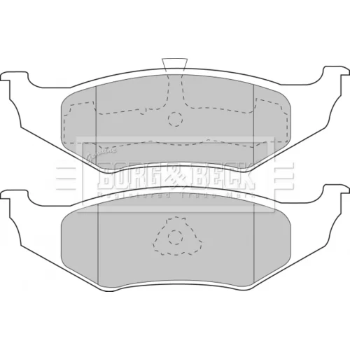 Sada brzdových platničiek kotúčovej brzdy BORG & BECK BBP1450