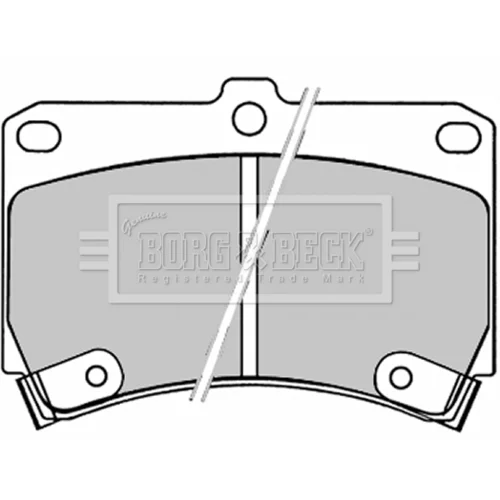 Sada brzdových platničiek kotúčovej brzdy BORG & BECK BBP1520