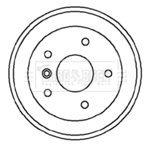 Brzdový bubon BORG & BECK BBR7022