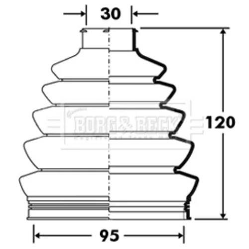 Manžeta hnacieho hriadeľa - opravná sada BORG & BECK BCB2393