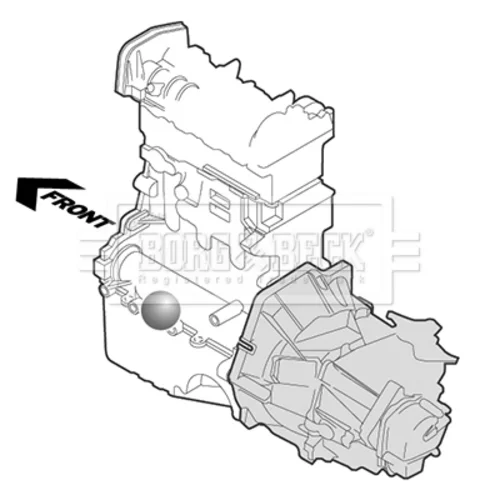 Uloženie motora BORG & BECK BEM3182 - obr. 1