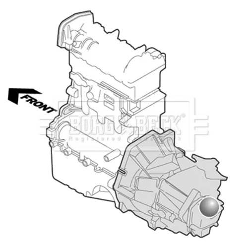 Uloženie motora BORG & BECK BEM4228 - obr. 2