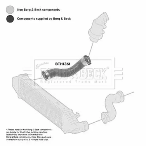 Hadica plniaceho vzduchu BTH1361 (BORG & BECK) - obr. 1