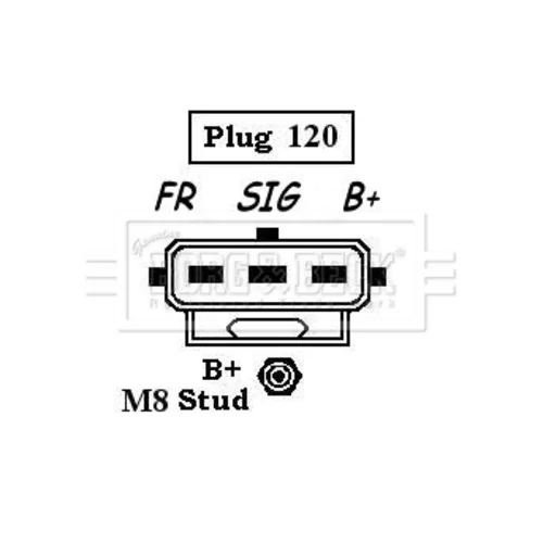 Alternátor BORG & BECK BBA2528 - obr. 1