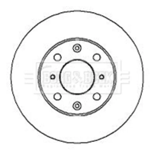 Brzdový kotúč BORG & BECK BBD4033